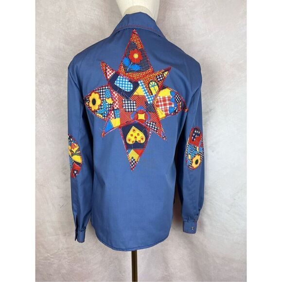 Vintage Pearl Snap Western Shirt Rock A Billy - Picture 2 of 10